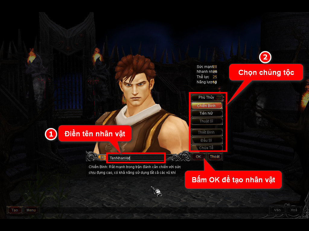 Chức năng chính của Game MU Chiến Thắng